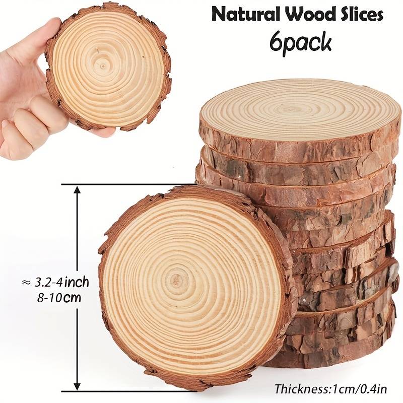 Pine Wood For Crafts 3.2'' (approx. ) Wood Rounds - Temu